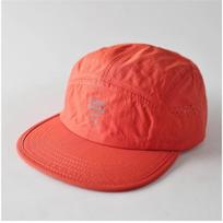 Casual Contrast Color 5 Panel Baseball Cap Quick Dry Mesh Breathable Sports Cap Lightweight Embroidered Letter Sun Hat Unisex oranžinė