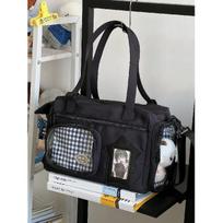 Back-to-school season cute student luggage bag for women, large-capacity fashionable handbag, versatile and stylish sports bag juoda