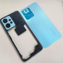 Full Housing For Xiaomi Redmi Note 12 4G Back Battery Cover Rear +Middle Frame +Volume Button +Camera Lens mėlyna