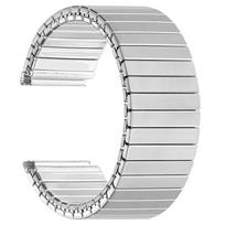 Elastingas metalinis laikrodžio dirželis 18mm 20mm 22mm Laikrodžio dirželis Tempimo plėtimasis Nerūdijančio plieno laikrodžio dirželis Vyrams Moterims Laikrodžio apyrankės Aksesuarai 18mm&S sidabras