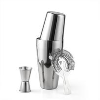 3/4 vnt. Profesionalus kokteilių maišytuvų rinkinys Nerūdijančio plieno barmeno rinkinys Vyno maišytuvas Pieno arbatos parduotuvė 3Pcs-600/700ml