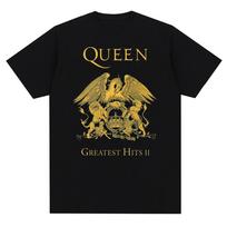 Streetwear Drabužiai Vintažinė Karalienė Roko Muzikos Grupė Vasariniai Marškinėliai Mada Unisex/Moterims Laisvalaikio Trumpomis Rankovėmis Marškinėliai 2024 Naujas Unisex L