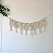 Macrame pakabinamas gobelenas Boho Decor Chic Modernus ornamentas, rankų darbo austas