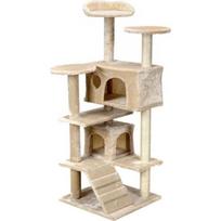 Draskyklė kačių medelis - VIKING CHOICE - XXL - Smėlio spalvos - 131 x 58 x 50 cm - 7 gulėjimo vietos smėlis