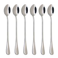 1Pcs Colorful Cutlery Set Stainless Steel Long Handle Spoon Dinnerware Dessert Ice Cream Coffee Spoon Stirring Spoon Silverware MIT sidabras