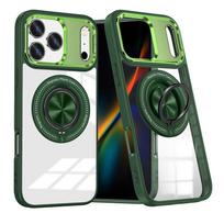 IPhone17Pro Max besisukantis magnetinis stovas 15 mobiliųjų telefonų dėklas Apple 16 skaidrus apsauginis mobiliųjų telefonų dėklas For   iPhone 17