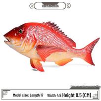 Red Silk Napoleon Fish: Freshwater Ornamental Simulation Toy for Aquarium Decoration
