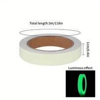 1 ritinys 1CM*3M šviesą atspindinti juosta laiptai gaisro įspėjamieji lipdukai scena žalia fluorescencinė apsauginė nuo susidūrimų įspėjamoji lipdukas liuminescencinė juosta