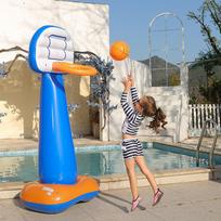 Inflatable Basketball Hoop for Kids' Outdoor Play - Floor-Standing with Water Bag Base 160x55x60 cm