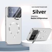 For Xiaomi POCO F8 Pro Case Hard PC Magnetic wireless charging Lens Stand Protective Back Cover Case For POCO F8 Ultra Shell Poco F8 Pro sidabras