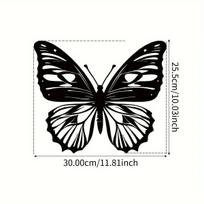 Elegant Large Metal Butterfly Wall Art Outdoor Décor for Gardens and Porches, Stylish Wall Art Ideas for Enhancing Your Garden šviesiai pilka spalva