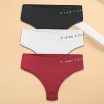 M-2XL Besiūliai stringai moterims aukštu liemeniu G-string moteriški patogūs bikini kelnaitės minkšti stringai apatiniai mergaitėms apatinis trikotažas M-L&Set