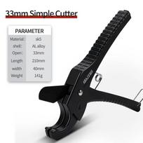 AIRAJ 33mm Pramoninės klasės vamzdžių pjaustymo žirklės Pjauna PVC/PU/PP/PE, vinilo ir guminius vamzdelius bei žarnas Rankinės žirklės su reketu white