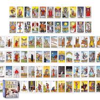 Tiny Universal Waite Tarot How to read tarot cards with Japanese instructions Authentic tarot cards 78 cards Mini size