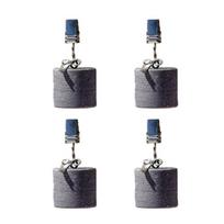 Stalo dangos spaustukai Natūralaus marmuro akmens svoriai Poliruotas nerūdijančio plieno spaustukai Valgomojo stalas 2.8X3cm juoda