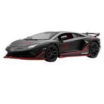 1/24 Lamborghini Aventador SVJ 63 Alloy Racing Car Model Diecast Metal Toy Sports Car Model Sound and Light Simulation Kids Gift juoda