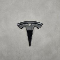 Automobilio lipdukas Tesla 3D ABS chromo juodas logotipas Automobilio vairo lipdukas Ženklelis Emblema Tesla Model 3 Y X S Lipdukai Pakeitimas