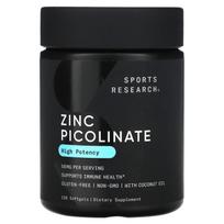 Sporto tyrimai, cinko pikolinatas, didelio stiprumo, 50 mg, 120 minkštųjų gelių