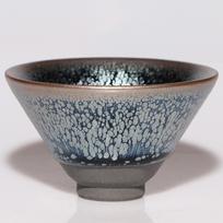 JZ203 Great Yuteki Tenmoku Tea Cup Recreate Ancient Song Dynasty's Technology Ceramic Tea Bowl/JIANZHAN <200ml