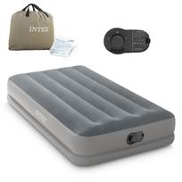 Pripučiamas čiužinys 191x99x30cm su įmontuotu elektriniu siurbliu Intex 64112