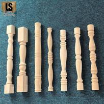 Europos stiliaus medžio drožinėta balustrada, apvalaus/kvadrato stulpo dekoracija, prancūziško stiliaus stulpas vyno spintelė, mažas prieangio lentynėlė. Model F - 30cm x 3cm gray