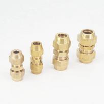 Flare Fit Tube O/D 6/8/10/12/14/16/19/22mm Brass Connector Fitting With Nuts Refrigeration Air Conditioner 6mm-8mm Reduce