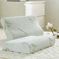 Memory Foam Pillows 40*25cm Bamboo Fiber Pillow Slow Rebound Health Care Relaxing Cervical Orthopedic Pillows Support NeckRelief 40x25x5cm