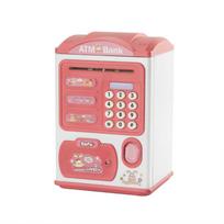 Simulation Smart Atm Piggy Bank Toys Password Fingerprint Piggy Bank Children Gifts Red House Fingerprint Battery