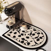 Coffee Machine Mat Waterproof Kitchen Dish Drying Mats Absorbent Drain Pad Non-slip Quick Dry Tableware Faucet Rug Dinnerware 30x40cm