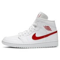 Air Jordan 1 Mid 'White University Red' Moteriški Jordan BQ6472-106 36.5