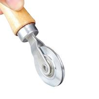 Double Window Installation Hand Spline Roller With Wooden Handle And Steel Wheel Home Repair Tool For Home Use