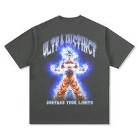 Ultra Instinct Dragon Ball Goku TShirt Surpass Your Limits Graphic Tee Premium Cotton Crew Neck Streetwear Fashion Tops S