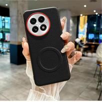 For OnePlus 13 Case  Magnetic Soft TPU+Nylon Woven Leather Back Anti-Fingerprint Cover for One Plus 13 OnePlus 13