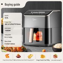 Midea AI Smart Visible Air Fryer Oven CN plug (adapter included)