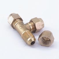 Equal Reduce Fit Tube O.D 6/8/10/12/16mm 1/4  3/8  Tee 3 Ways Brass Flare Pipe Fitting Air Condition 8-6-8mm (M12x1.25)