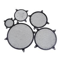 6''/8''/10''/12'' Black Plastic Car Audio Speaker Sub Woofer Grille Guard Protector Cover Mesh Round Car Subwoofer Speaker Cover 6in