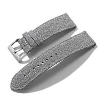 Sailcloth Watch Strap Quick Release 18mm 20mm 22mm Band Waterproof Fabric Watchband Wristband Belt Men Women Watch Accessories 20mm&Silver Watch Clasp pilka spalva