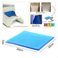 Motociklo gelio padėklas, motociklo sėdynės kilimėlis aušinamas, kvėpuojantis, lengvai pjaustoma pagalvėlė Blue 22cmx25cmx1cm