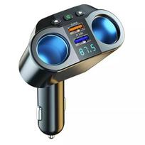 12V/24V Car Socket Splitter Car Charger Dual USB Quick Charger Socket Bluetooth Hands-free Call Auto FM Transmitter juoda