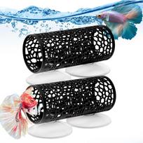 2Pcs Betta Tunnel With Suction Cups Suitable For Small Fish And Shrimps