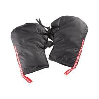 Motorcycle Handlebar Gloves Windproof Mittens Hand Warmer Thick Hand Warm Gloves juoda
