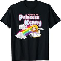 South Park Princess Kenny Crew Neck T-Shirt - Black, Classic Fit, Adult, Short Sleeve S juoda
