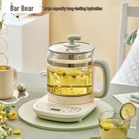 Bear 1.5L daugiafunkcinis stiklinis arbatinukas sveikatai ir arbatos gėrimui CN kištukas (adapteris įtrauktas) beige