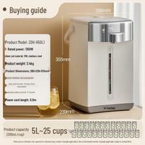 Bear 316L Stainless Steel Electric Hot Water Pot with Multi-Temp Control CN plug (adapter included)