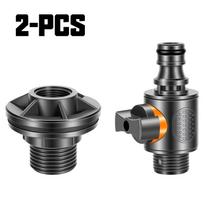 2pcs Rainwater Collector Adapter Kit:PVC/IBC Barrel w/ Valve, 1/2  DN15 Ext Thread, EU/US Hose Fit – Irrigation & Water Storage. juoda