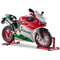 1/9 Ducati 1199 Panigale lydinio sportinio motociklo modelis, liejamas, trasos lenktyninio motociklo modelis su purškimo garsu ir šviesa, vaikams skirti žaislai