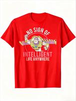 Disney Buzz Lightyear Cartoon Pure Cotton Tshirt 2026 Mens and Womens Summer New Street Casual Loose Short Sleeved Top S