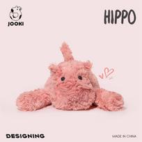 Pink Hippo Stuffed Plush Toys Cute Hippopotamus Sleep Pillow Companion Home Decor Adorable Gift Doll Birthday for Kids Girls Boy 35cm