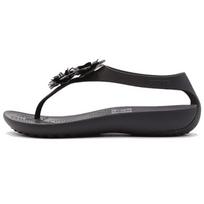 (WMNS) Crocs Breathable Cozy Lightweight Black Sandals Women's 205600-060 EU 34-35