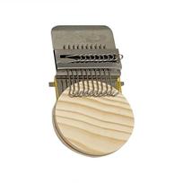 Small Loom Weave Tool Unique Wooden Darning Machine Mini  Weaving Loom for DIY Handicraft Class Travel Home Darner WWO66